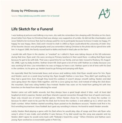 how to write a life sketch for a funeral: exploring the art of storytelling in remembrance